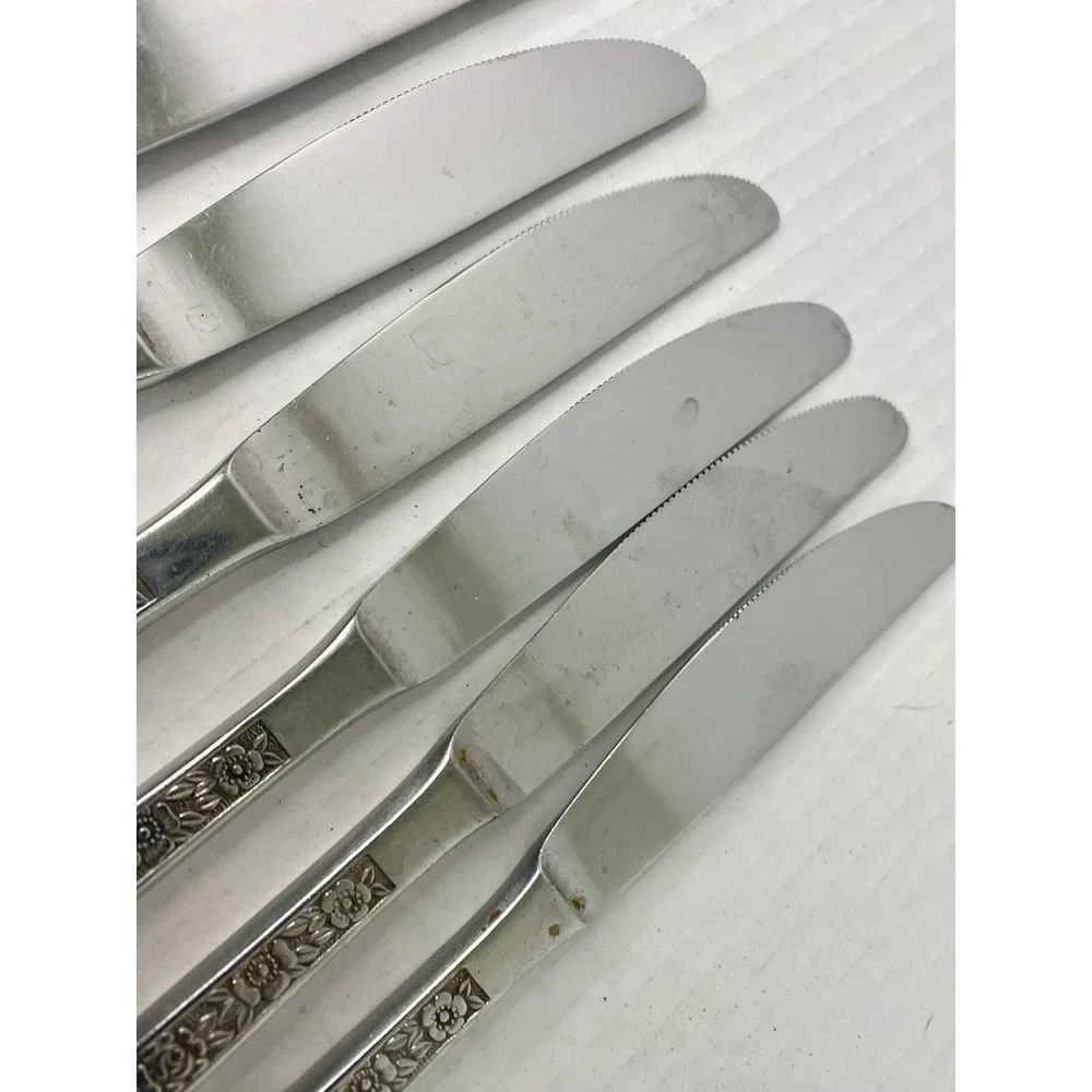 Stanley Roberts Dinner Knives Dorette Rose 9